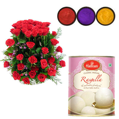 "Flowers, Sweets N Holi - code06 - Click here to View more details about this Product